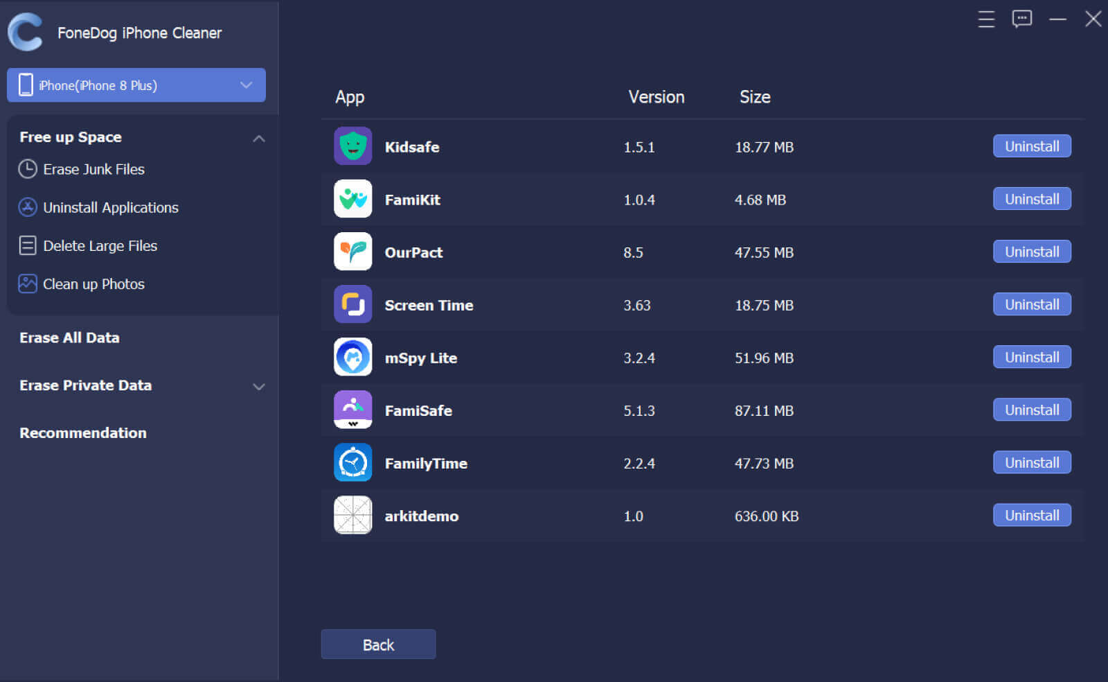 Użyj FoneDog iPhone Cleaner, aby usunąć aplikacje na iPhonie