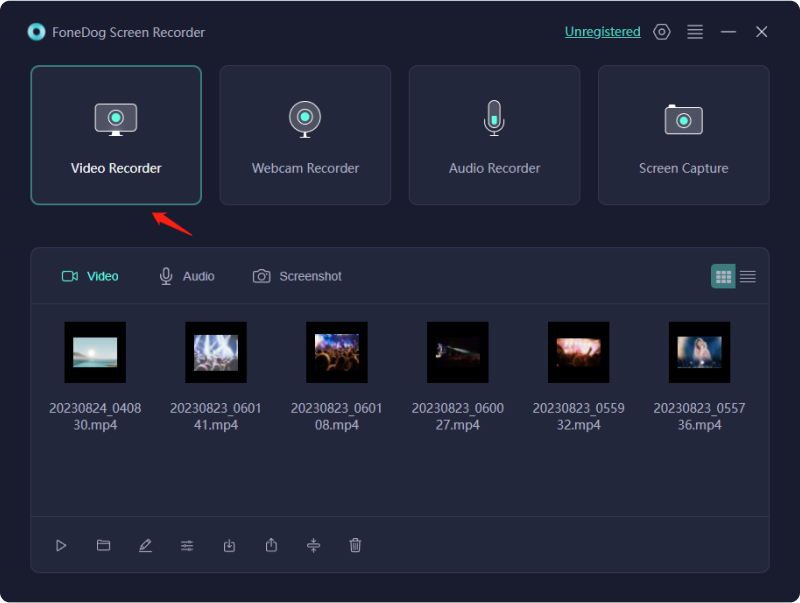 Nagrywaj FaceTime z dźwiękiem - Rejestrator ekranu FoneDog: Wybierz tryb