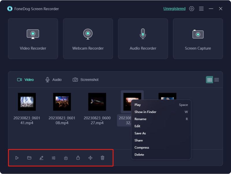 Najlepsza alternatywa dla rejestratora ekranu Vimeo - Rejestrator ekranu FoneDog: edytuj nagrania
