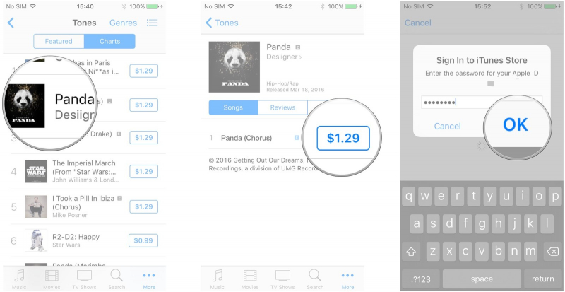 Kup żądane dzwonki do swojego iPhone'a w iTunes Store