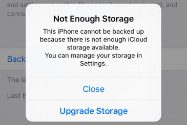 iCloud ma za mało miejsca