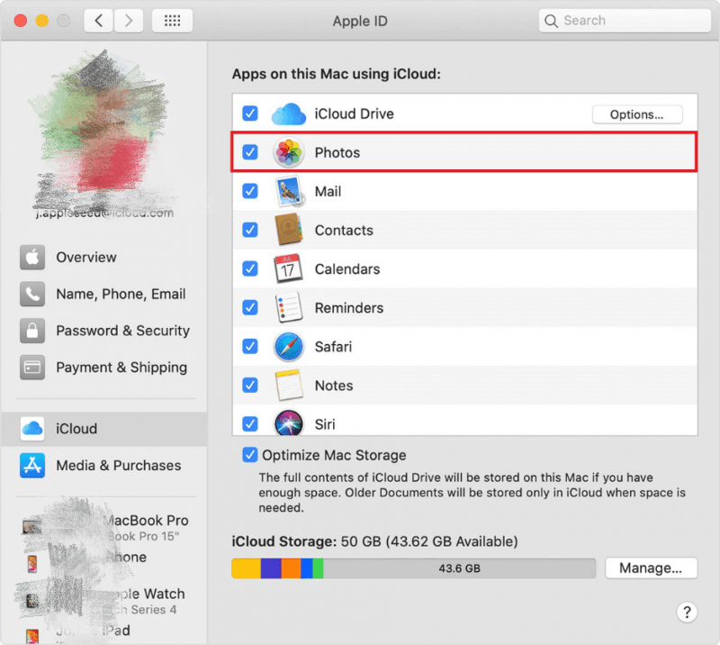 Przesyłaj zdjęcia z komputera Mac na iPada przez iCloud Drive