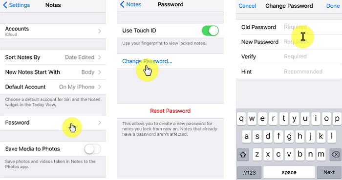 change-iphone-notes-passcord