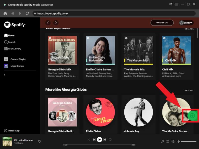 Konwertuj Spotify na MP3 za pomocą najlepszego narzędzia: DumpMedia Spotify Music Converter - dodaj utwory