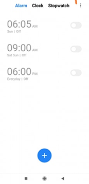 Przetestuj ponownie alarm systemu Android