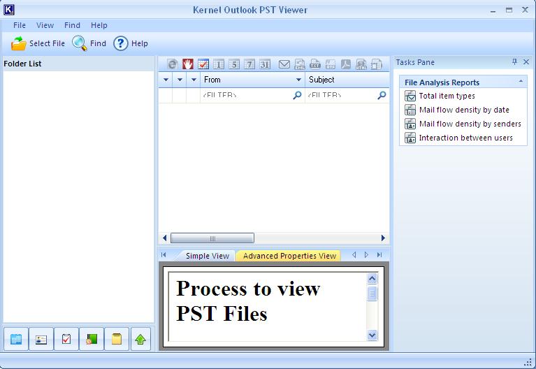 Użyj przeglądarki Kernel Outlook PST, aby otworzyć plik danych programu Outlook bez programu Outlook