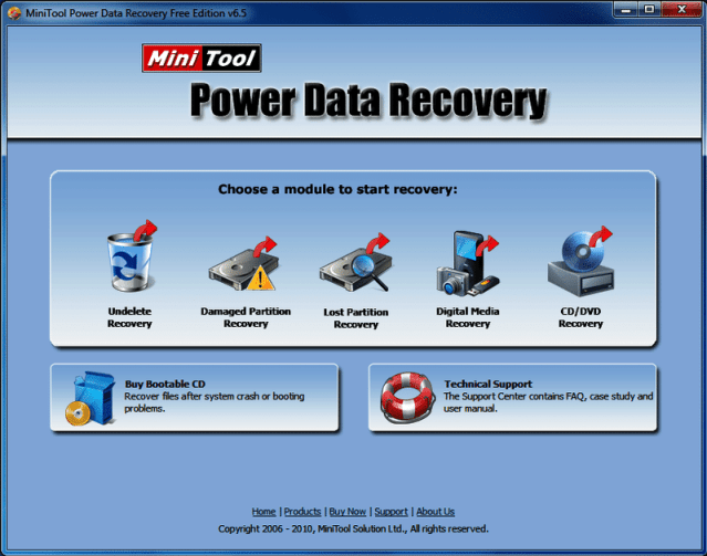 Przywracanie oprogramowania MiniTool Power Data Recovery