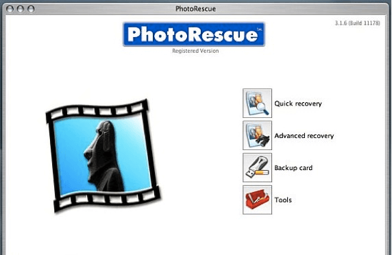 Prosty interfejs PhotoRescue