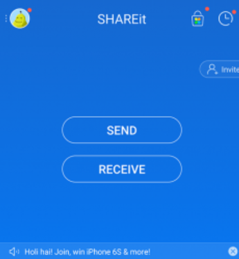 Przesyłaj wiadomości tekstowe przez SHAREit