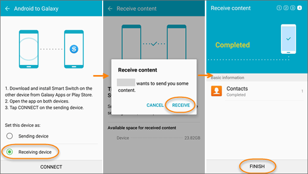 Przenieś kontakty z Samsunga do Samsunga za pomocą aplikacji Smart Switch