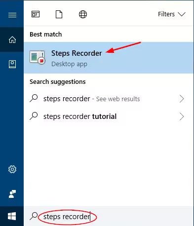 Uzyskaj dostęp do rejestratora kroków w systemie Windows i korzystaj z niego